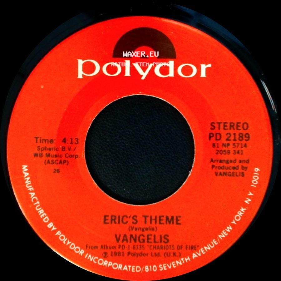 Vangelis - Chariots Of Fire - Titles / Eric's Theme side B