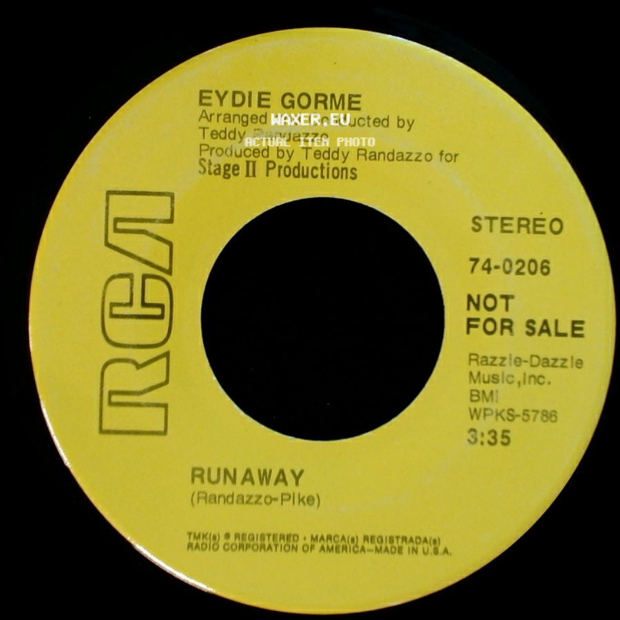 Eydie Gorme - Girl With A Suitcase / Runaway side B