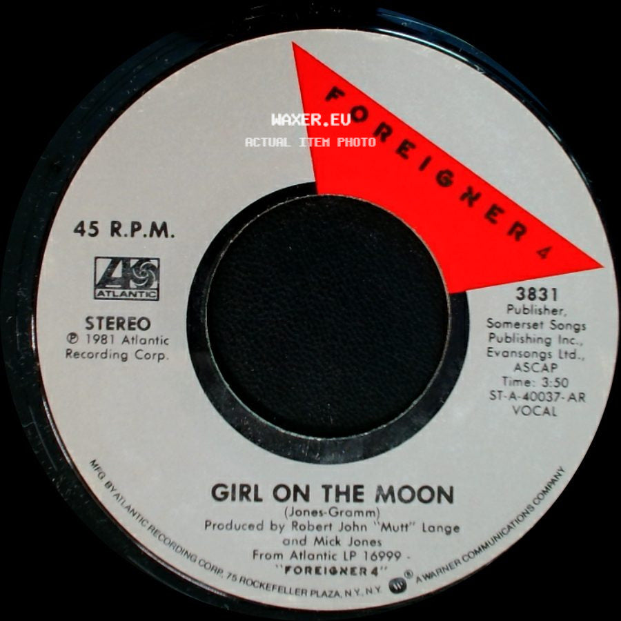 Foreigner - Urgent / Girl On The Moon side B