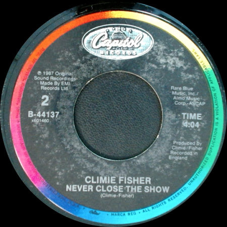 Climie Fisher - Love Changes (Everything) / Never Close The Show side B