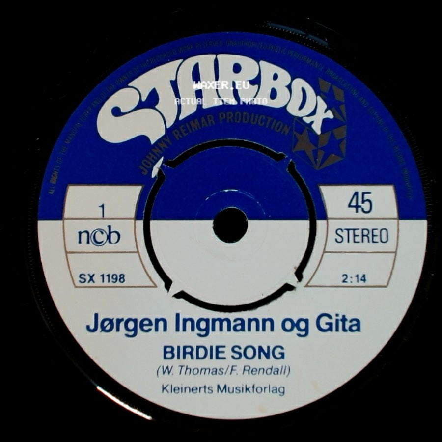 Jørgen Ingmann Og Gita - Birdie Song / Ballade Pour Adeline side A