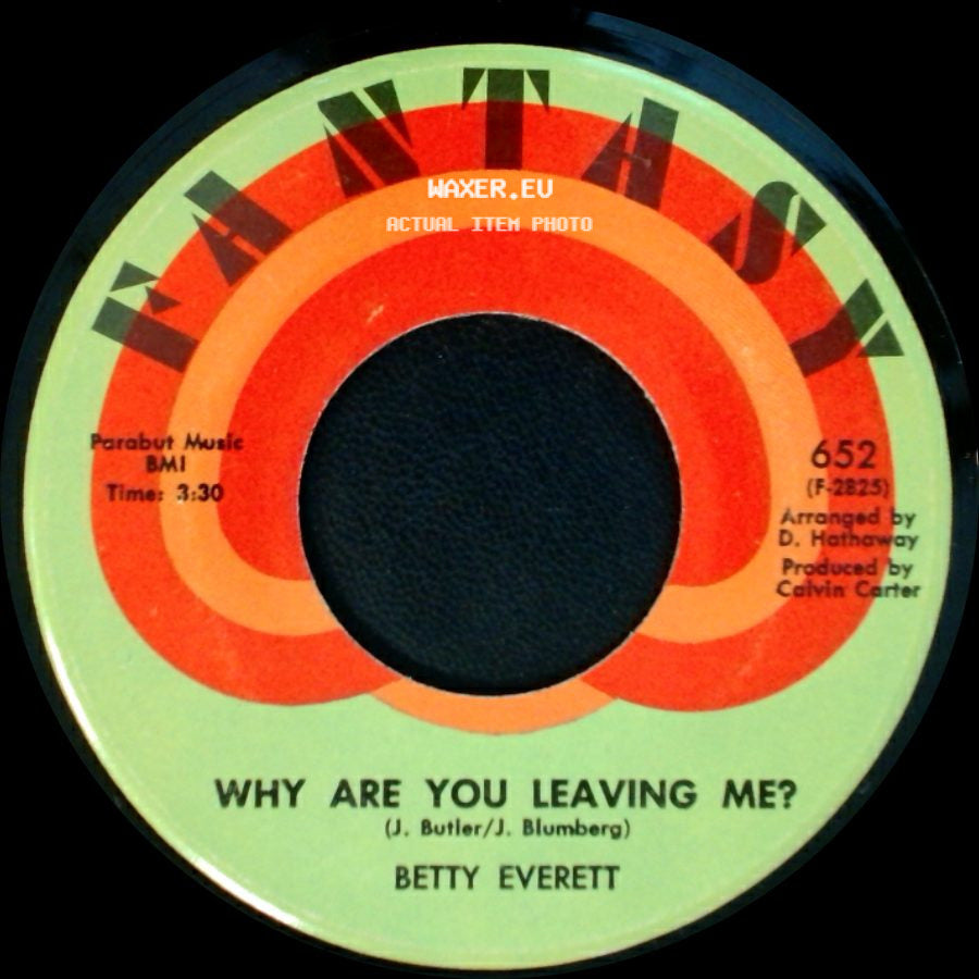 Betty Everett - I Got To Tell Somebody / Why Are You Leaving Me? side B