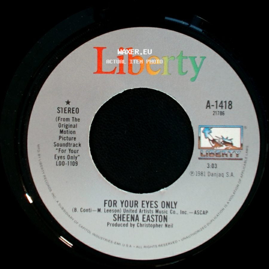 Sheena Easton - For Your Eyes Only / For Your Eyes Only side B