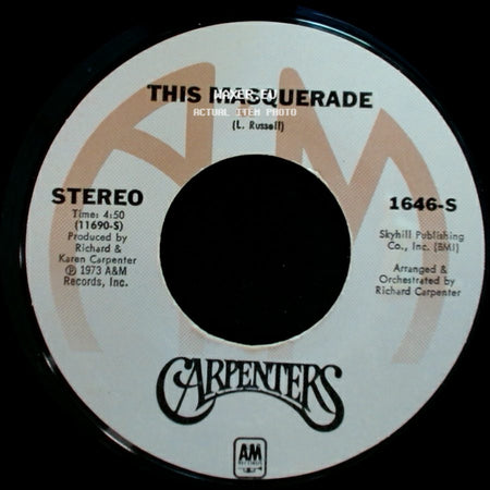 Carpenters - This Masquerade / Please Mr. Postman side A