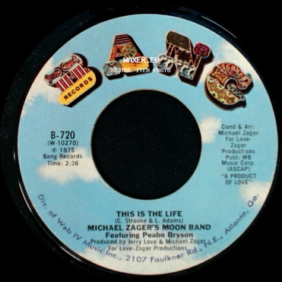 Michael Zager's Moon Band Featuring Peabo Bryson - This Is The Life / Do It With Feeling side A