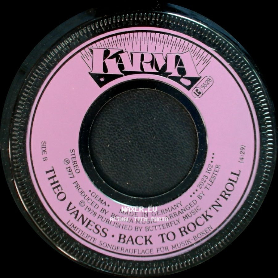 Theo Vaness - Back To Music / Back To Rock'n'roll side B