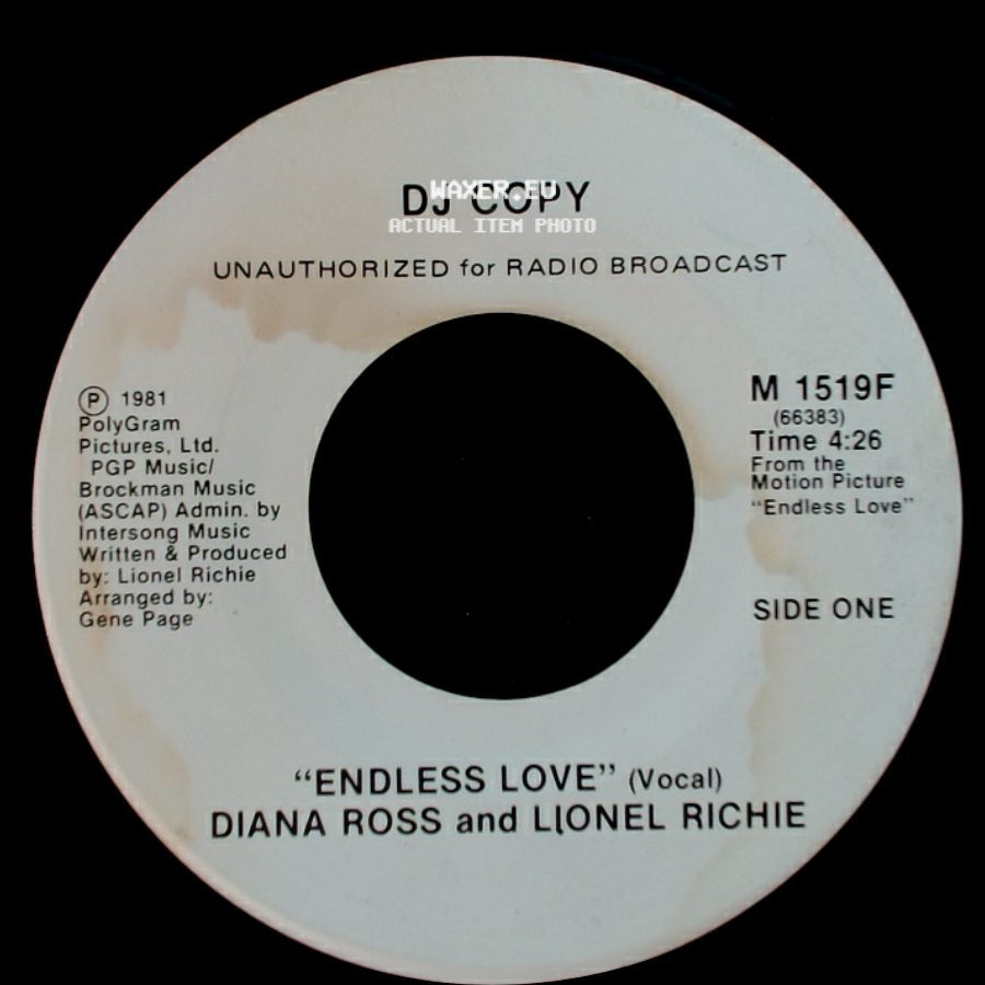 Diana Ross And Lionel Richie - Endless Love / Endless Love side A
