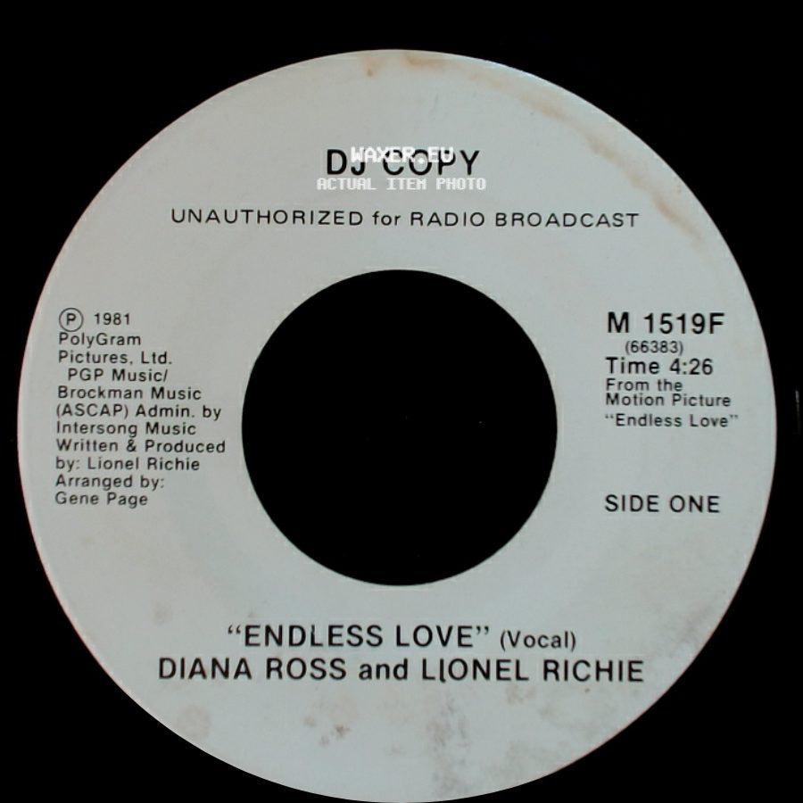 Diana Ross And Lionel Richie - Endless Love / Endless Love side B