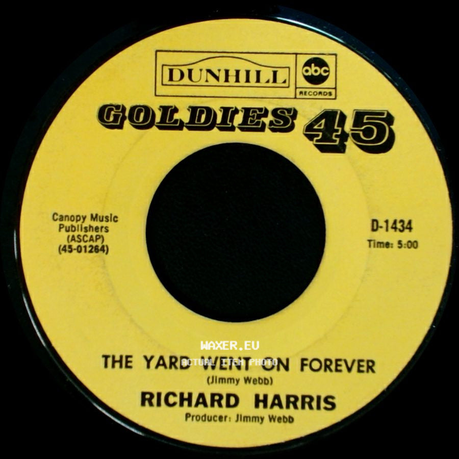 Richard Harris - Macarthur Park / The Yard Went On Forever side B