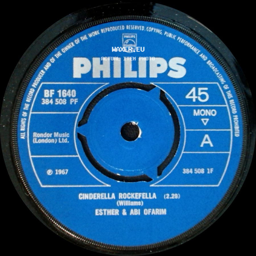 Esther & Abi Ofarim - Lonesome Road / Cinderella Rockefella side B