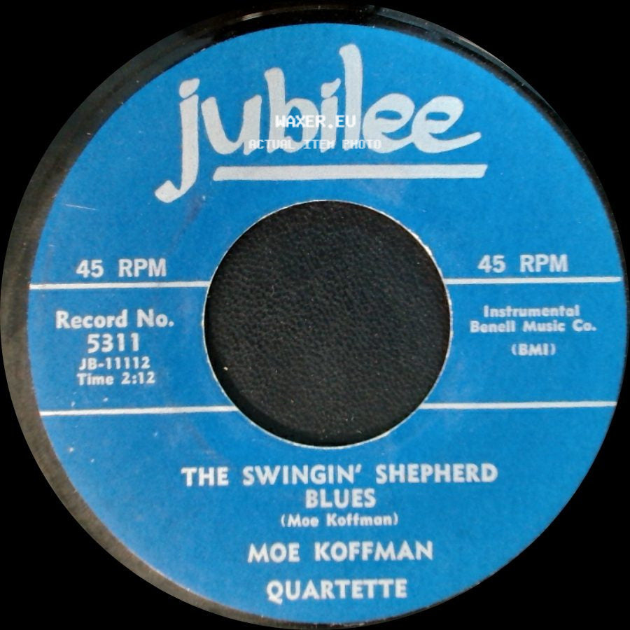 Moe Koffman Septette / Moe Koffman Quartette - Hambourg Bound / The Swingin' Shepherd Blues side B