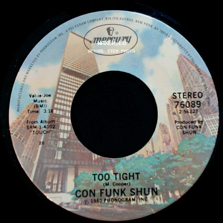 Con Funk Shun - Play Widit / Too Tight side B