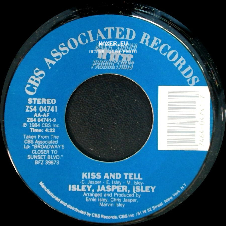 Isley, Jasper, Isley - Kiss And Tell (Instrumental) / Kiss And Tell side B