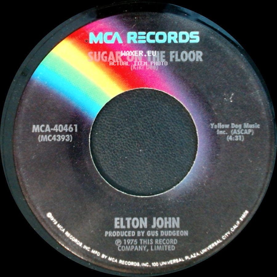 Elton John - Island Girl / Sugar On The Floor side B