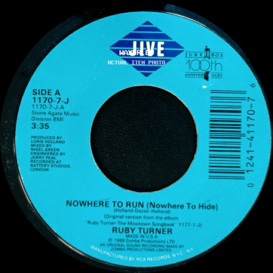 Ruby Turner - Nowhere To Run (Nowhere To Hide) / Step In My Shoes side A