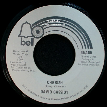 David Cassidy - All I Wanna Do Is Touch You / Cherish side B