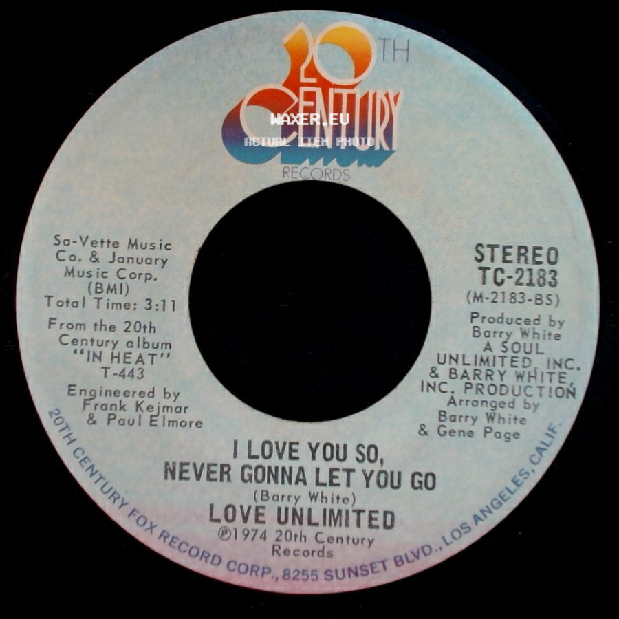 Love Unlimited - Share A Little Love In Your Heart / I Love You So, Never Gonna Let You Go side B