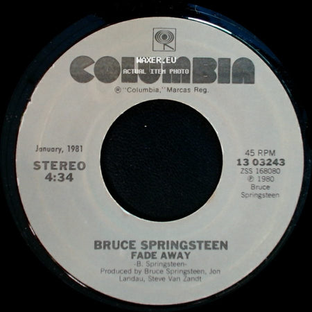 Bruce Springsteen - Fade Away / Hungry Heart side A