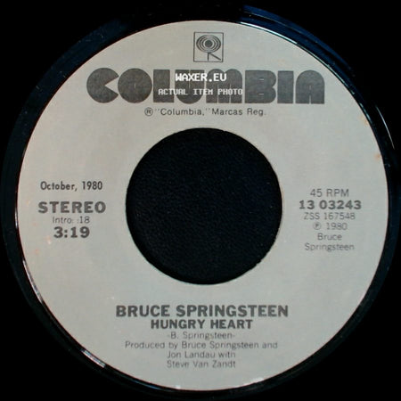 Bruce Springsteen - Fade Away / Hungry Heart side B