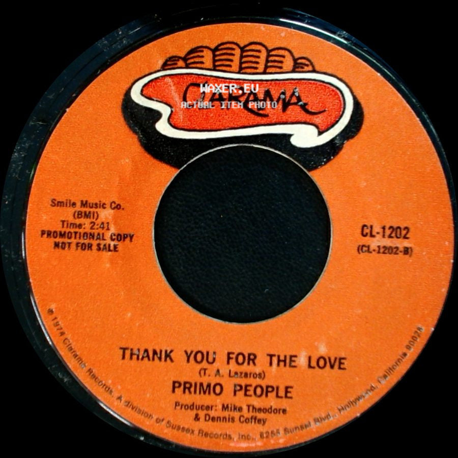 Primo People - Better Late Than Never / Thank You For The Love side B