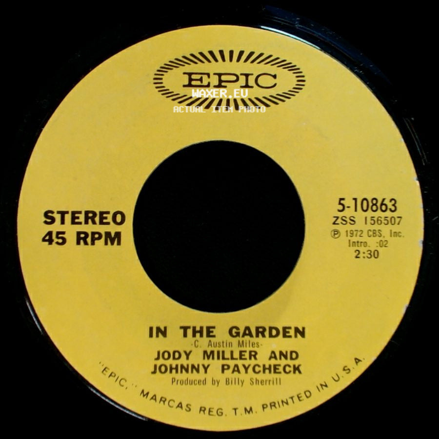 Jody Miller And Johnny Paycheck - In The Garden / Let's All Go Down To The River side A