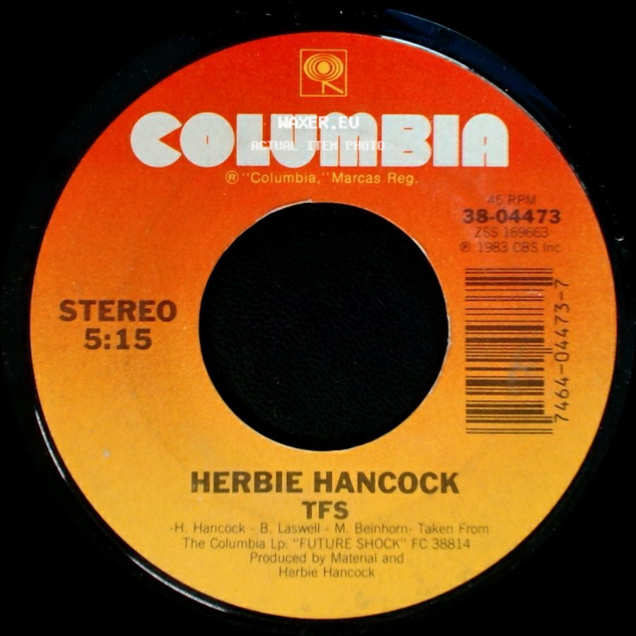 Herbie Hancock - Tfs / Mega-Mix (Includes: Rockit, Autodrive, Future Shock, Tfs, Rough, & Chameleon '84) side A