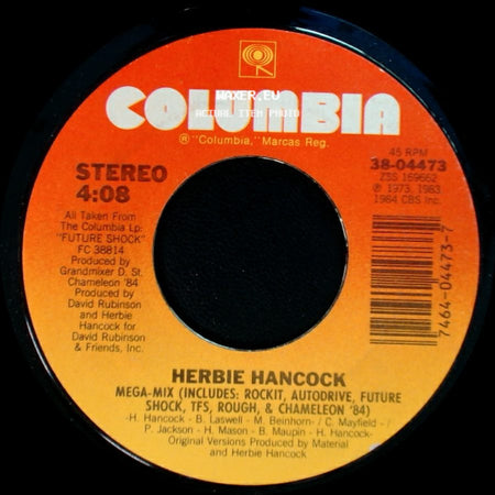 Herbie Hancock - Tfs / Mega-Mix (Includes: Rockit, Autodrive, Future Shock, Tfs, Rough, & Chameleon '84) side B