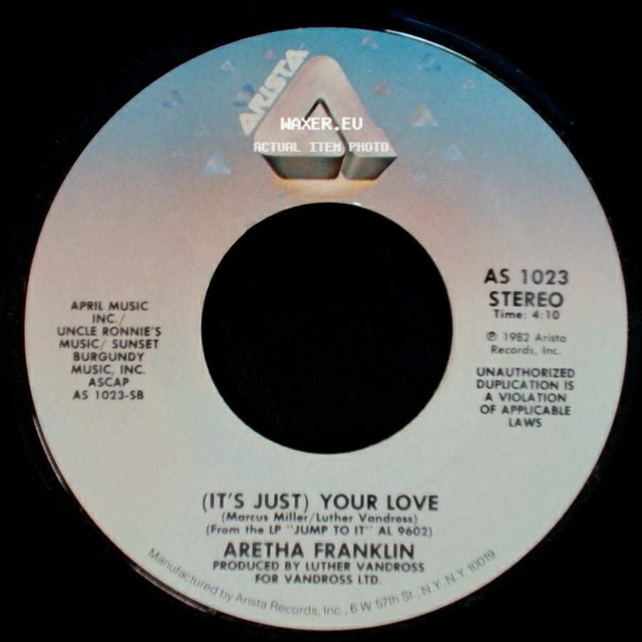 Aretha Franklin - Love Me Right / (It's Just) Your Love side B