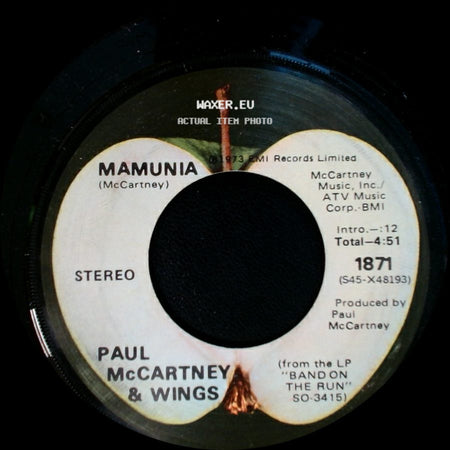 Paul Mccartney & Wings - Jet / Mamunia side B