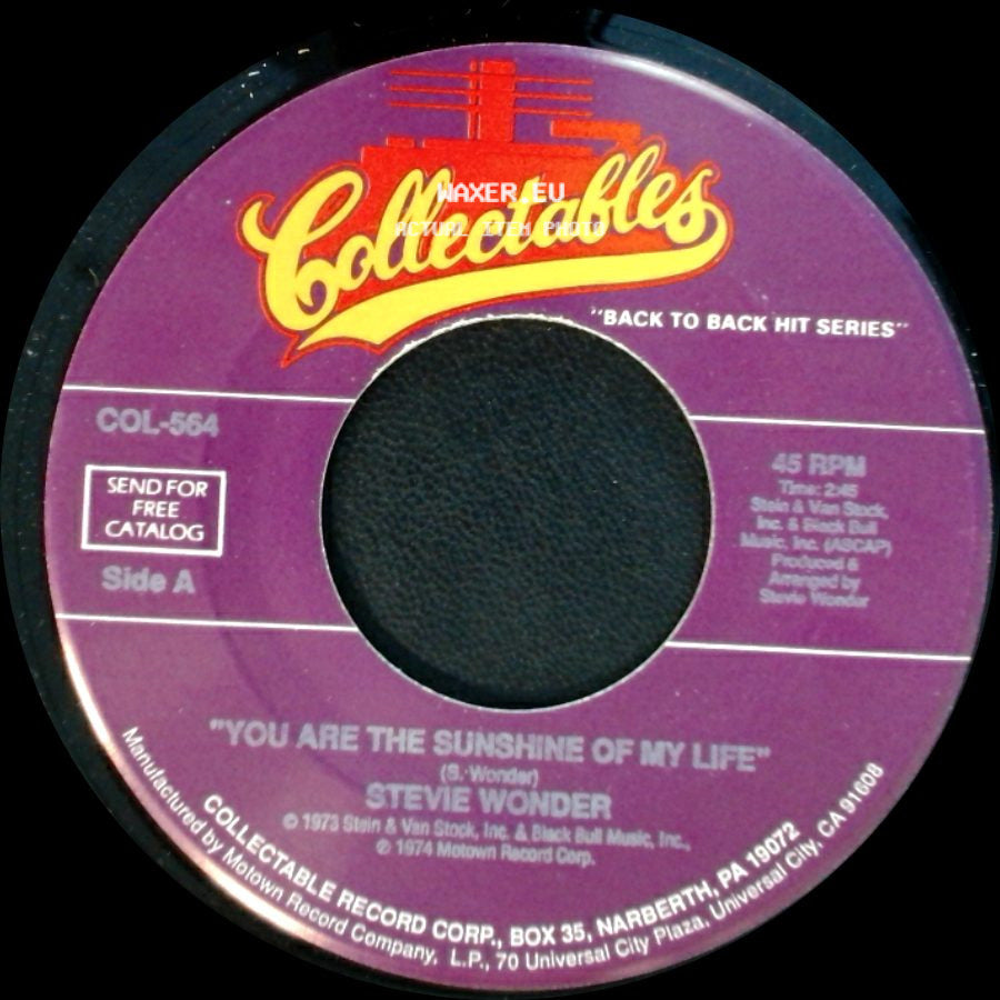 Stevie Wonder - You Are The Sunshine Of My Life / Higher Ground side A