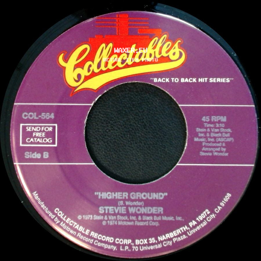 Stevie Wonder - You Are The Sunshine Of My Life / Higher Ground side B
