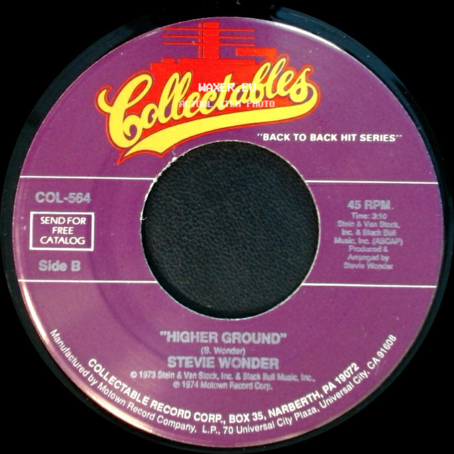 Stevie Wonder - You Are The Sunshine Of My Life / Higher Ground side B