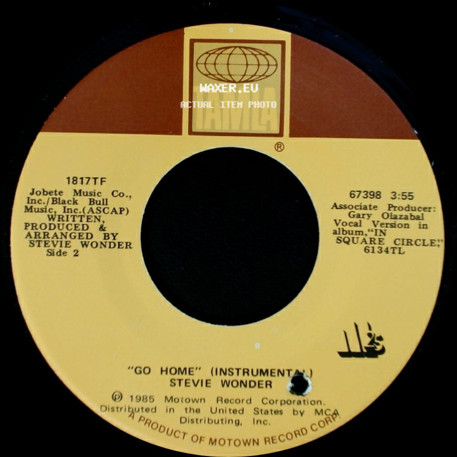 Stevie Wonder - Go Home / Go Home (Instrumental) side B