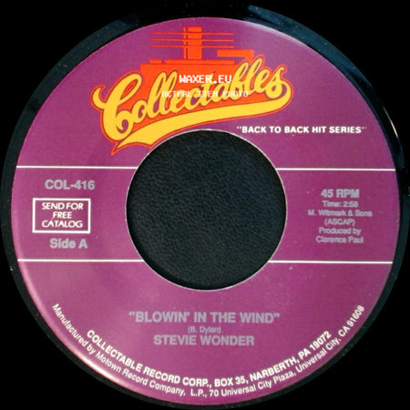 Stevie Wonder - Blowin' In The Wind / A Place In The Sun side A