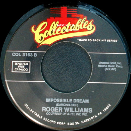 Roger Williams - Impossible Dream / Born Free side A