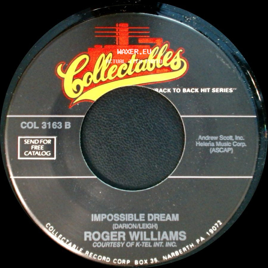 Roger Williams - Born Free / Impossible Dream side B