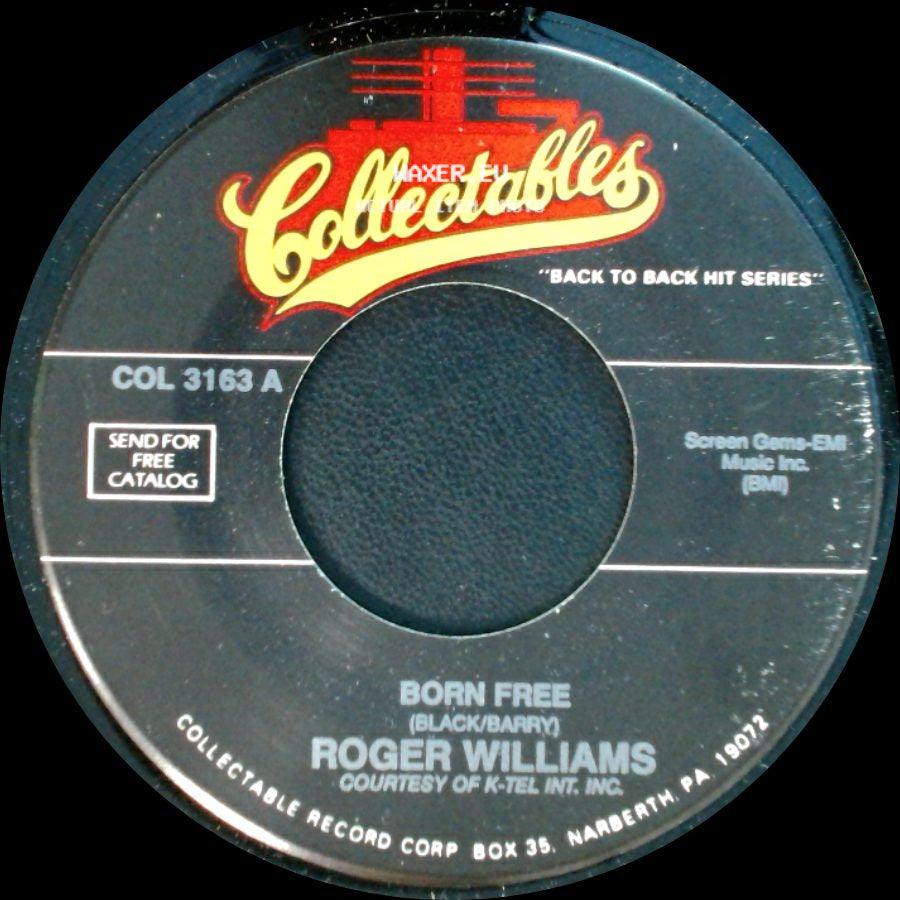 Roger Williams - Born Free / Impossible Dream side A