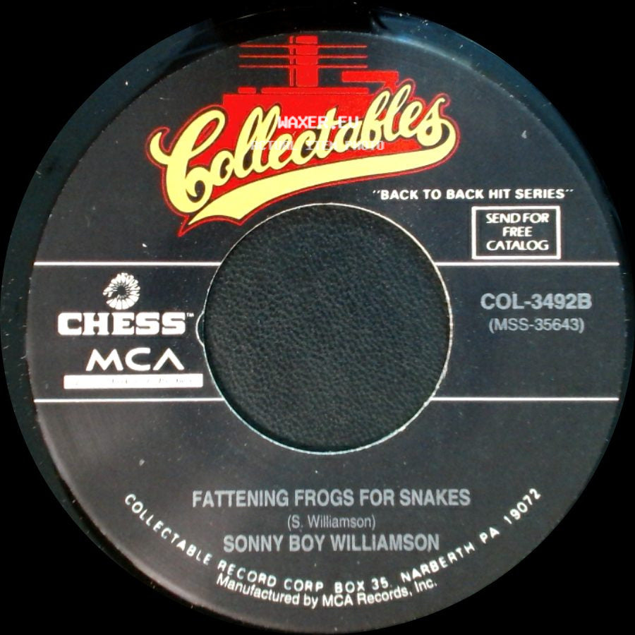 Sonny Boy Williamson - Somebody Help Me / Fattening Frogs For Snakes side B