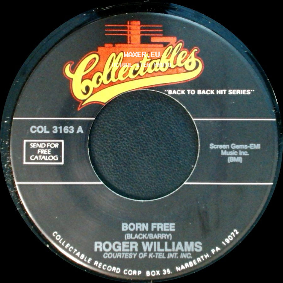 Roger Williams - Impossible Dream / Born Free side B
