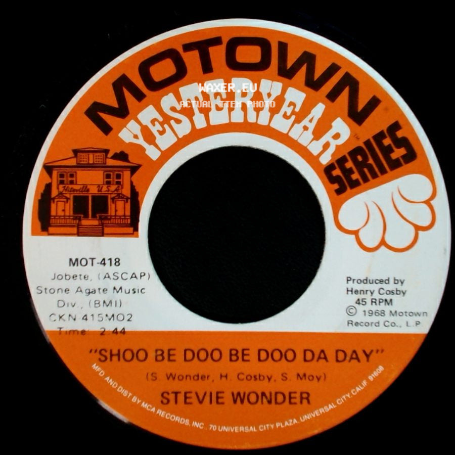 Stevie Wonder - Shoo Be Doo Be Doo Da Day / I Was Made To Love Her side A