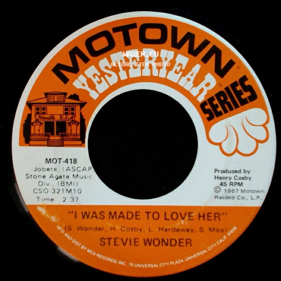 Stevie Wonder - Shoo Be Doo Be Doo Da Day / I Was Made To Love Her side B
