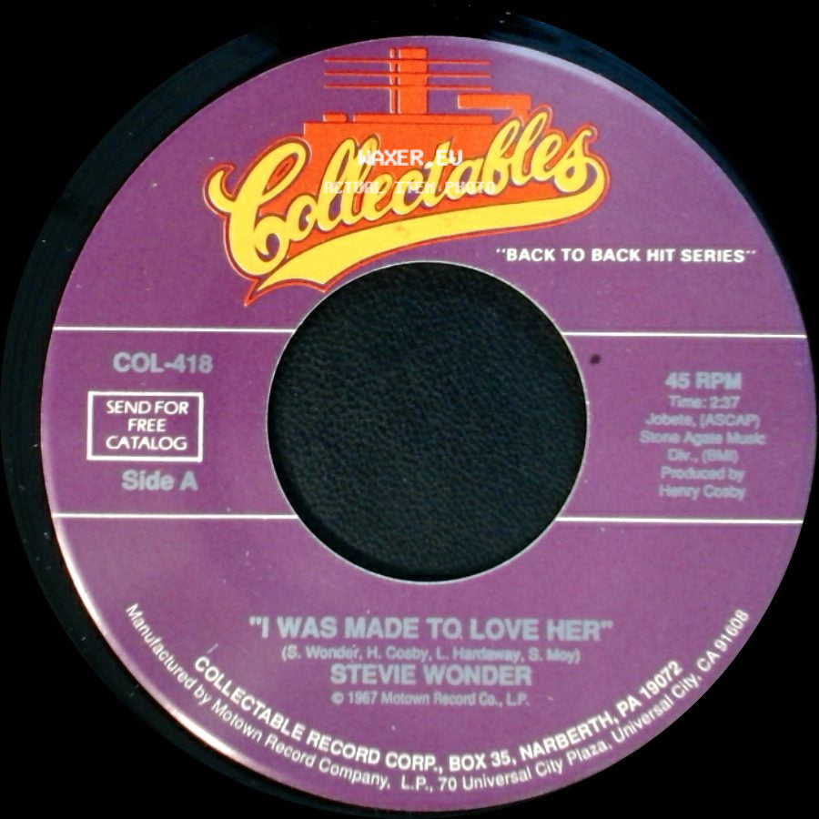 Stevie Wonder - I Was Made To Love Her / Shoo Be Doo Be Doo Da Day side A