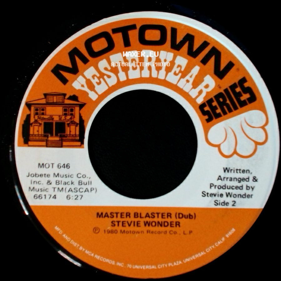 Stevie Wonder - Master Blaster (Jammin') / Master Blaster (Dub) side B