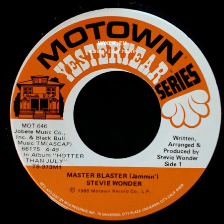 Stevie Wonder - Master Blaster (Jammin') / Master Blaster (Dub) side A