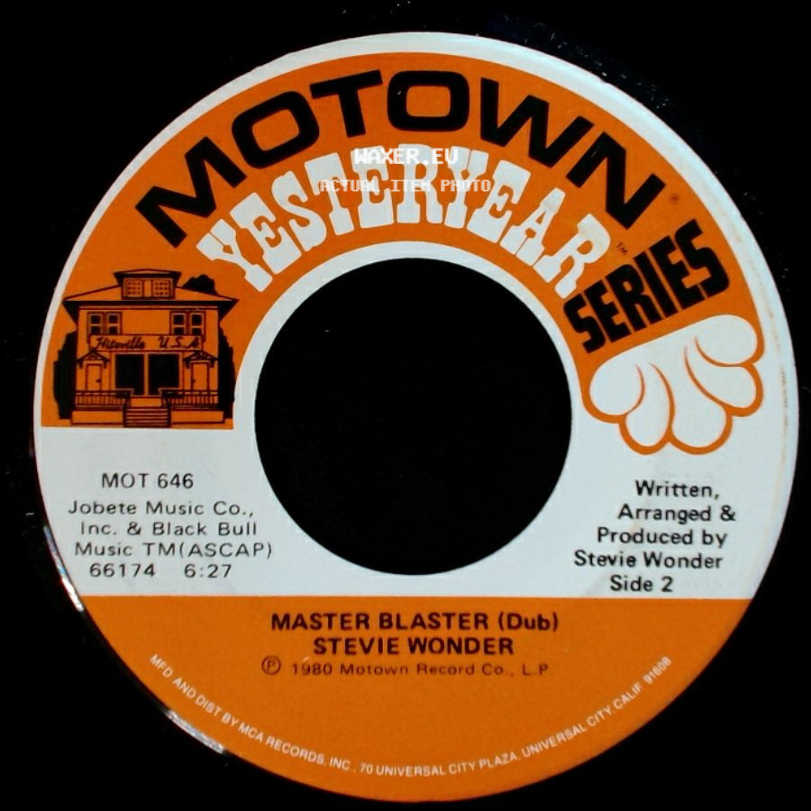 Stevie Wonder - Master Blaster (Jammin') / Master Blaster (Dub) side B