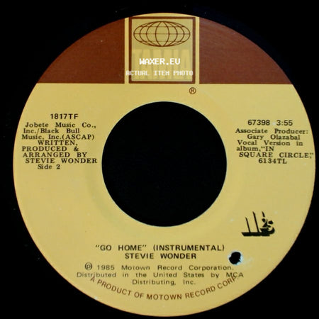 Stevie Wonder - Go Home / Go Home (Instrumental) side B