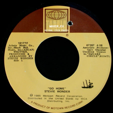 Stevie Wonder - Go Home / Go Home (Instrumental) side A