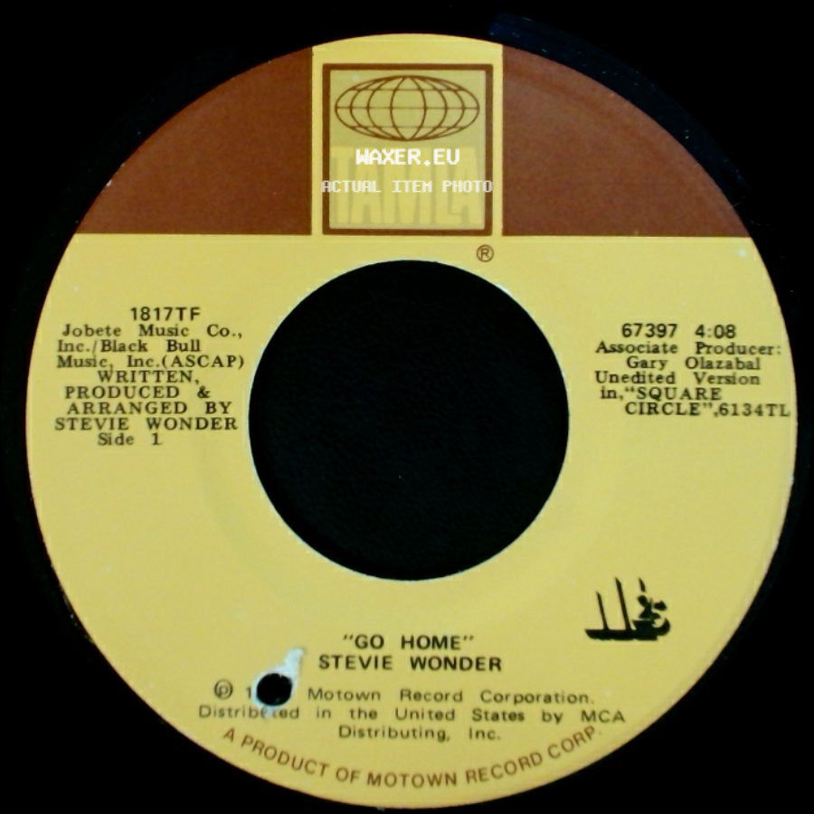 Stevie Wonder - Go Home / Go Home (Instrumental) side A