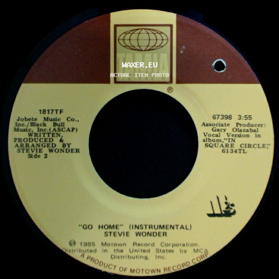 Stevie Wonder - Go Home / Go Home (Instrumental) side B