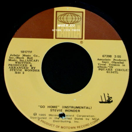 Stevie Wonder - Go Home / Go Home (Instrumental) side B